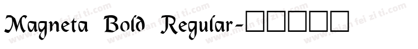 Magneta Bold Regular字体转换